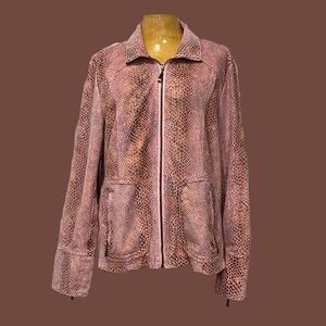 🐍👚Y2K Pink Snakeskin Print Jacket👚🐍